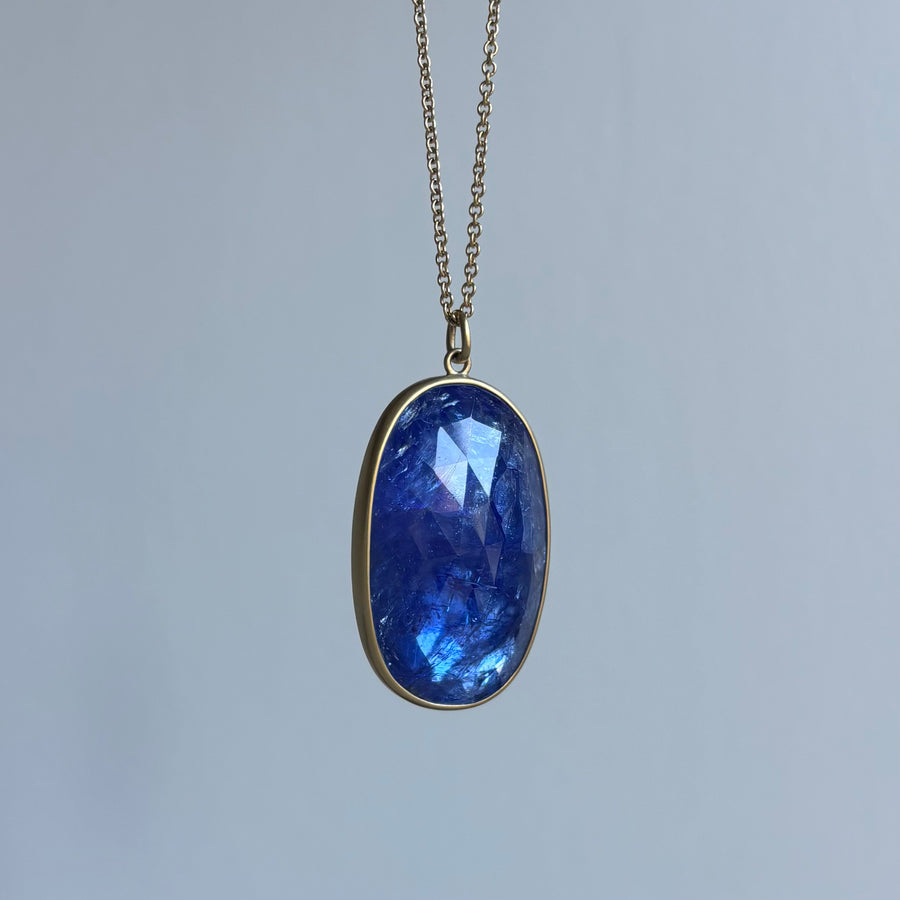 Large Oval Tanzanite Pendant