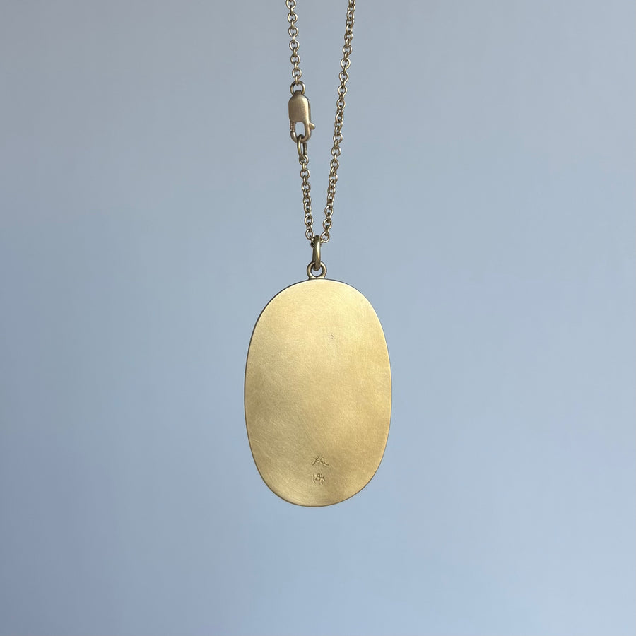 Large Oval Tanzanite Pendant