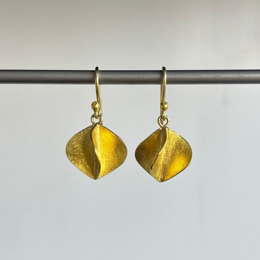 Gold Propeller Earrings