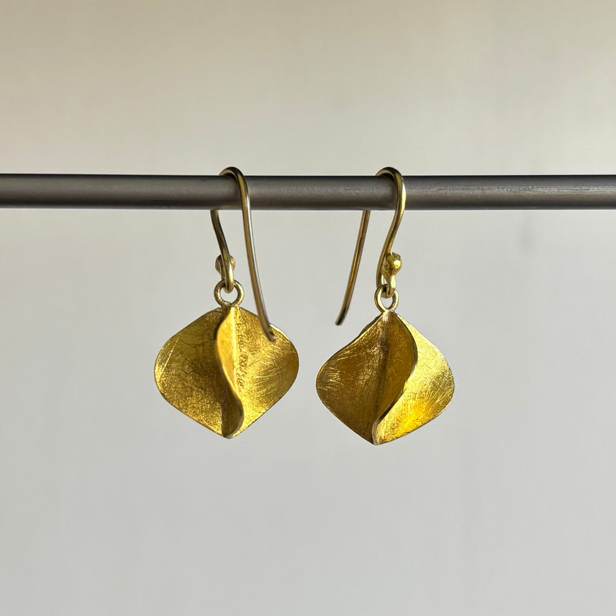Gold Propeller Earrings
