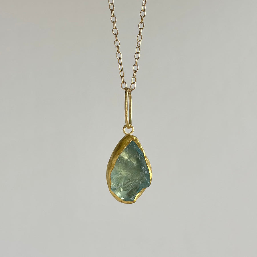 Aquamarine Crystal Pendant
