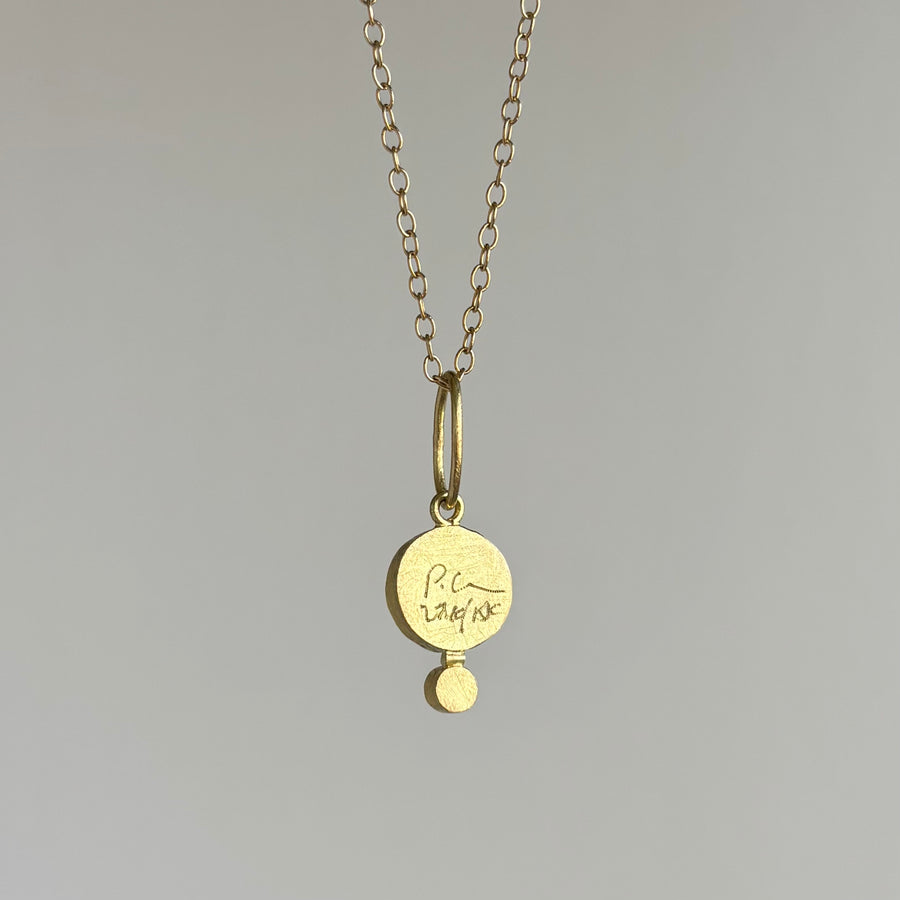 White Pearl and Diamond Pendant