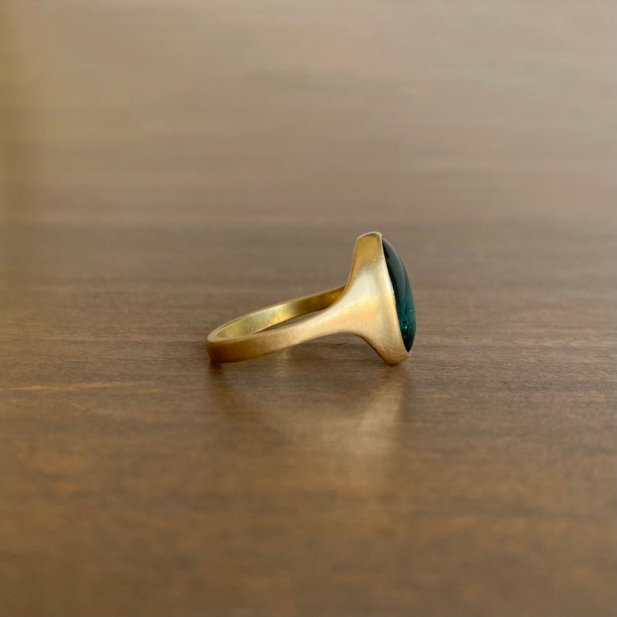 Indicolite Tourmaline Ring