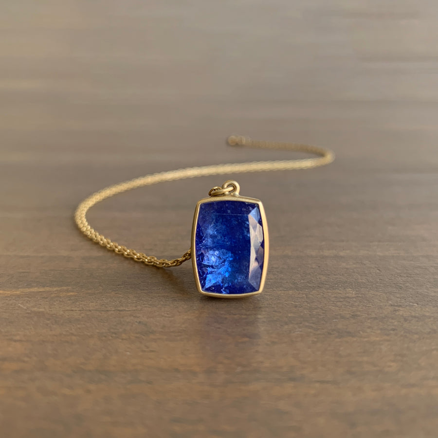 Tanzanite Cushion Pendant