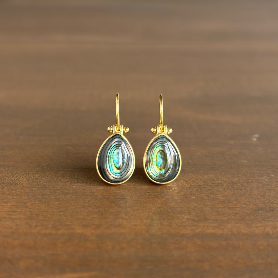 Abalone Teardrop Earrings