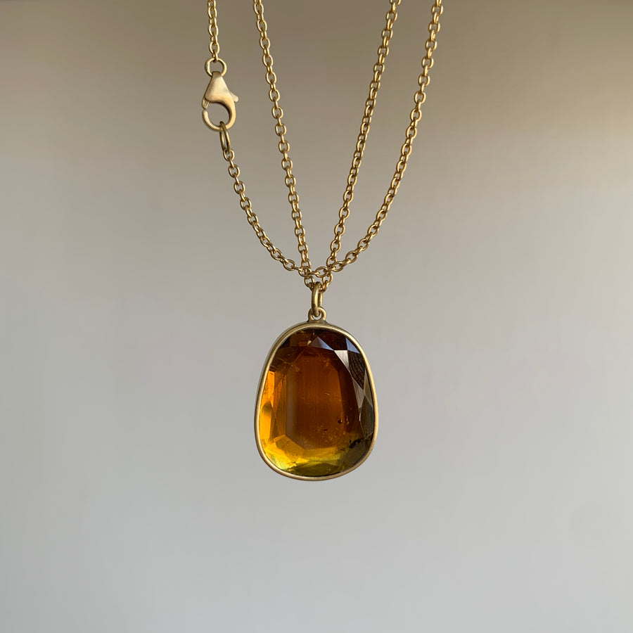Golden Tourmaline Pendant