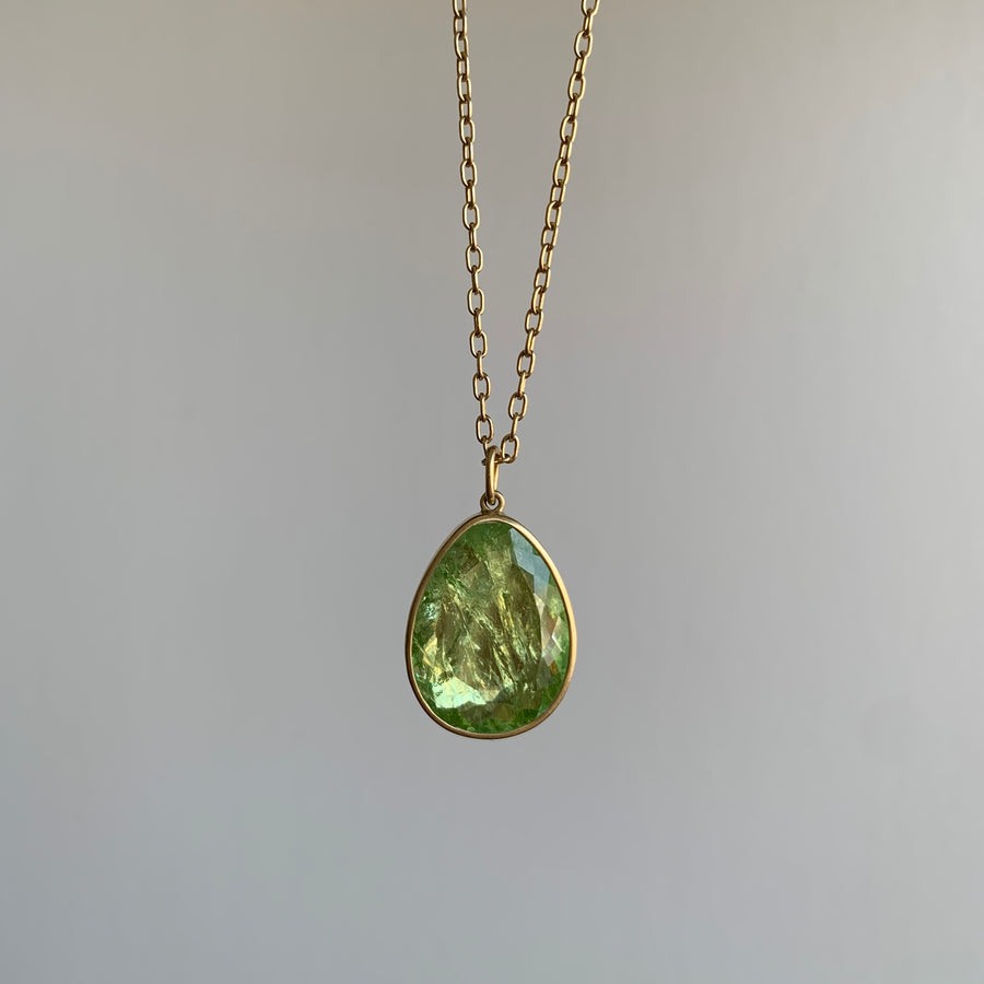 Chartreuse Tourmaline Pendant