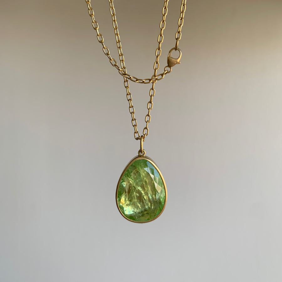 Chartreuse Tourmaline Pendant