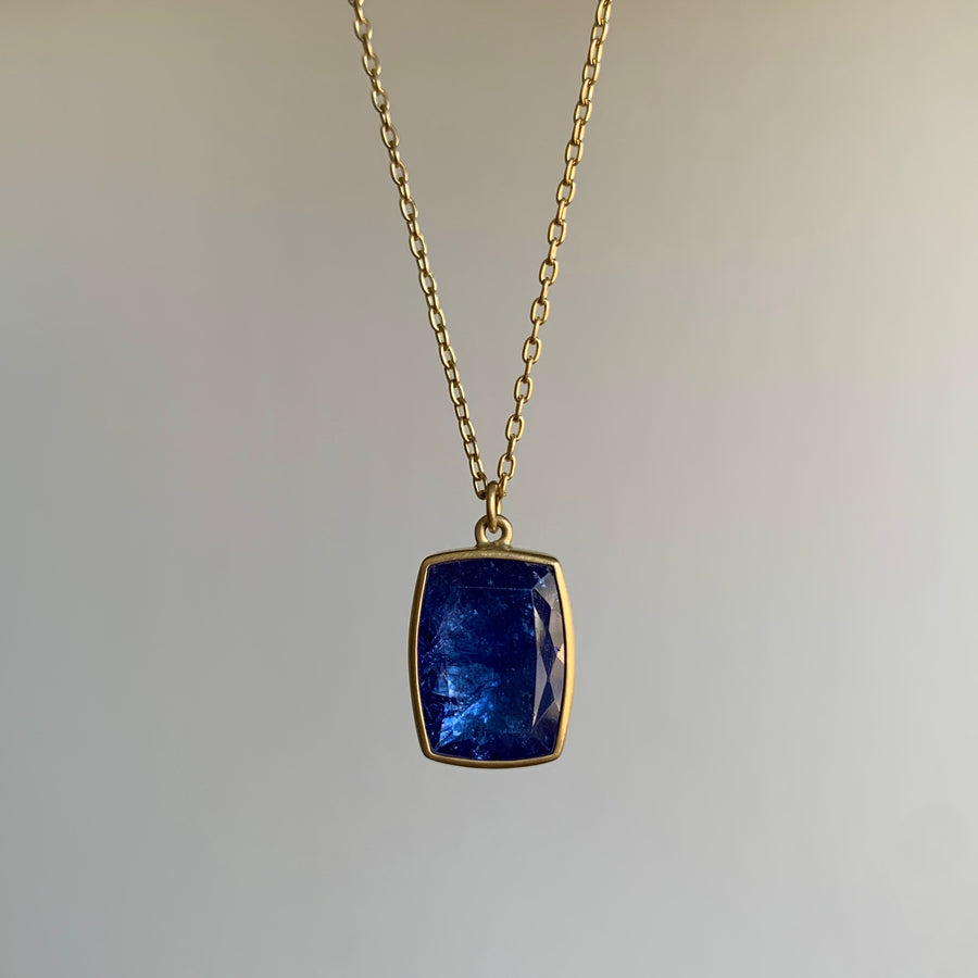 Tanzanite Cushion Pendant