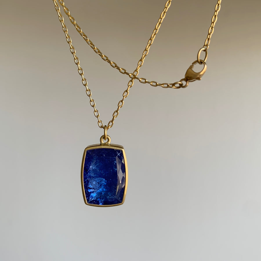 Tanzanite Cushion Pendant