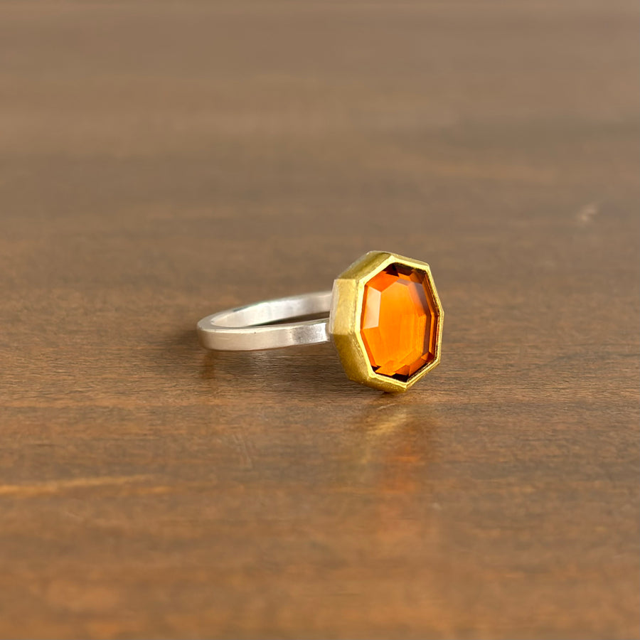 Citrine Tablet Ring