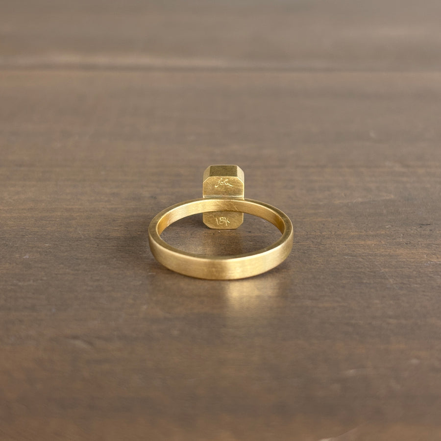 Emerald Cut Colombian Emerald Ring