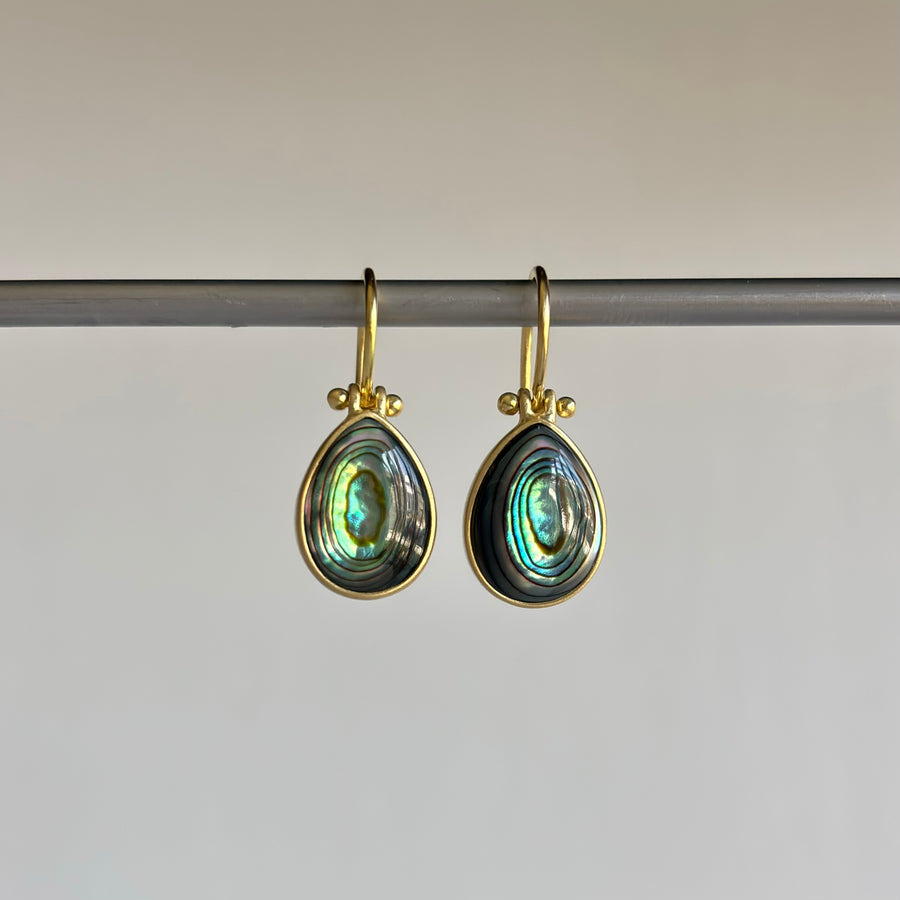 Abalone Teardrop Earrings