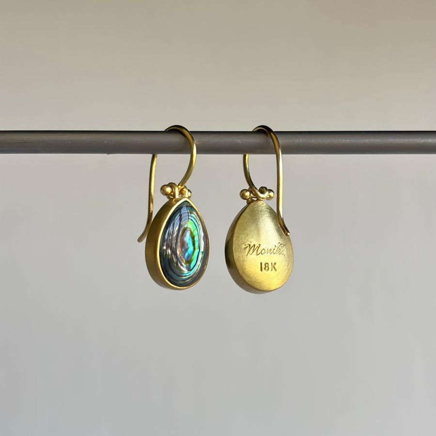 Abalone Teardrop Earrings