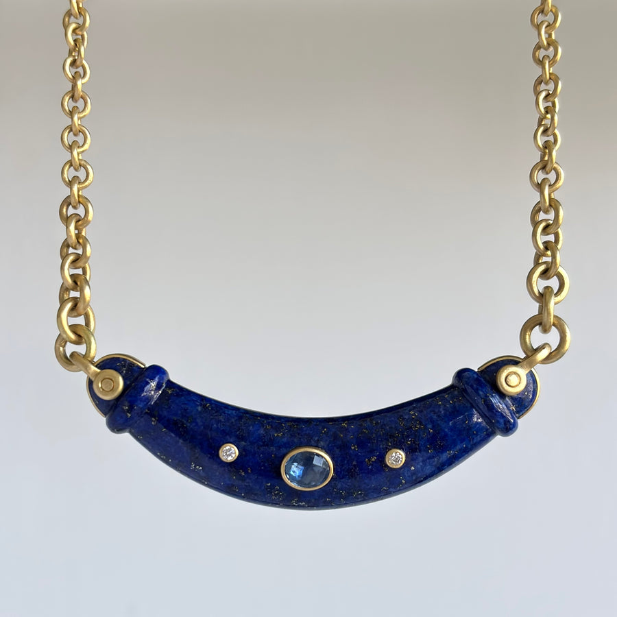 Lapis Shackle Necklace
