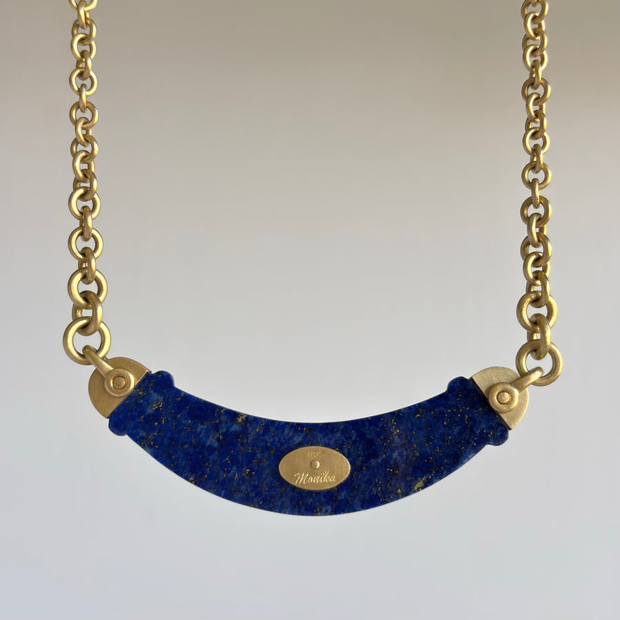 Lapis Shackle Necklace