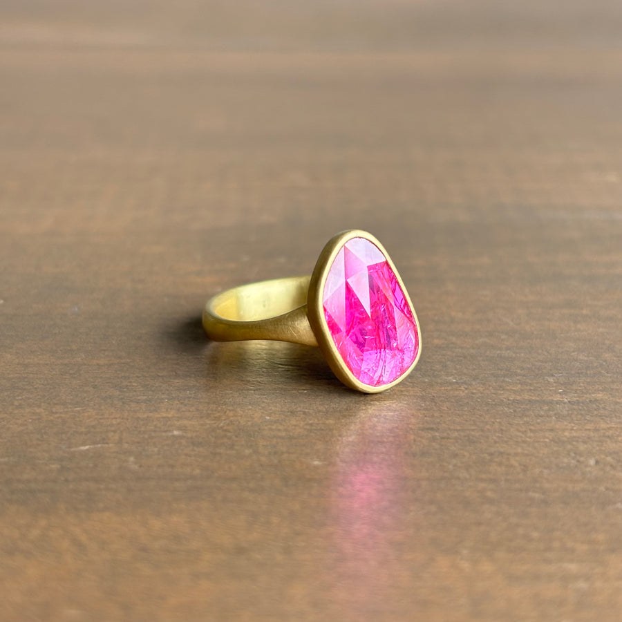 Ruby Pebble Sequin Ring