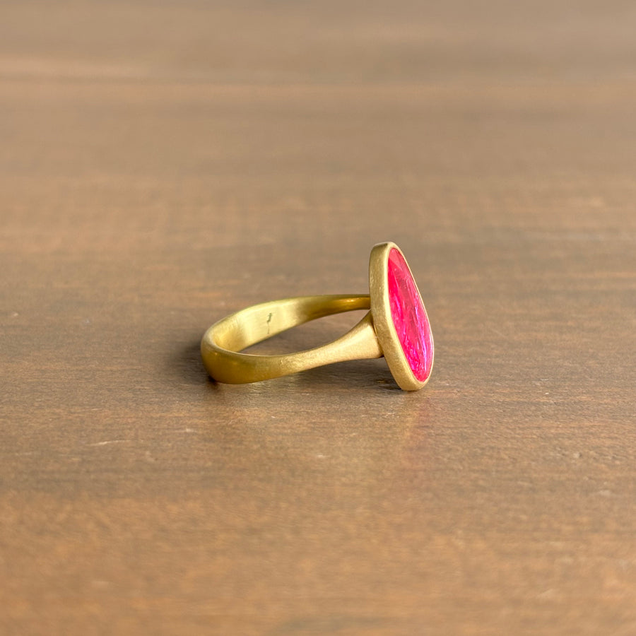 Ruby Pebble Sequin Ring