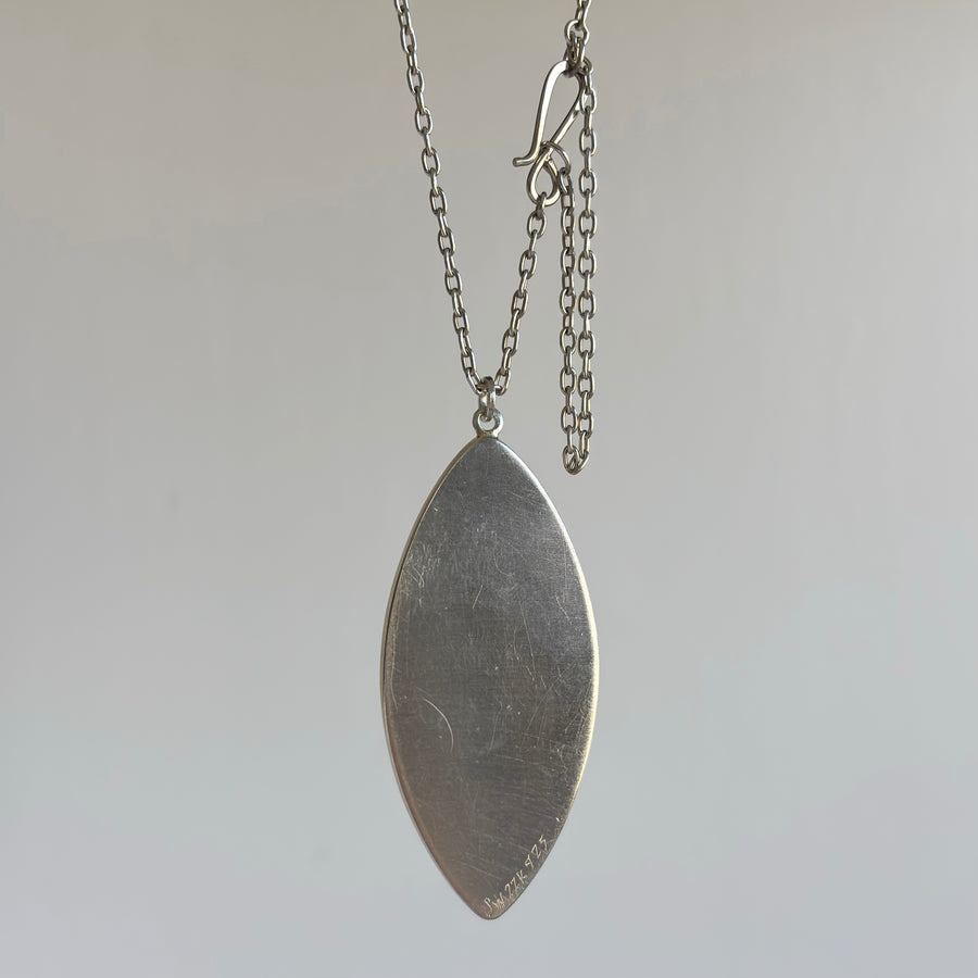 Large Amethyst Marquise Cabochon Pendant