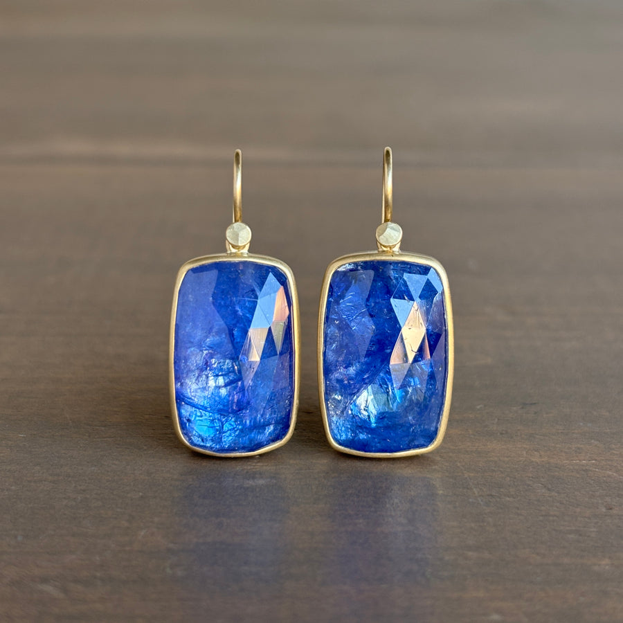 Tanzanite Cushion Earrings