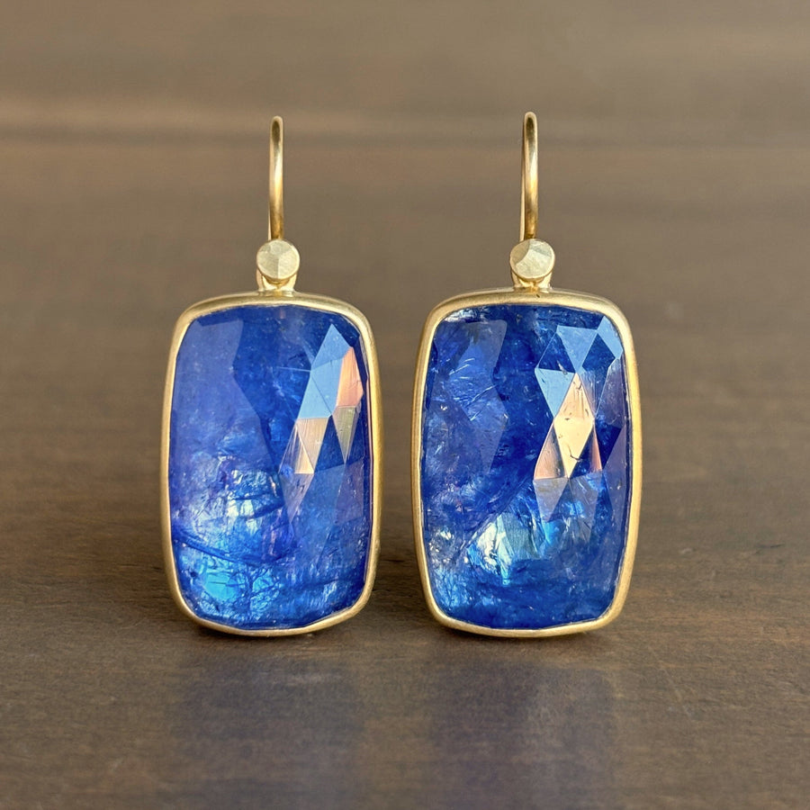 Tanzanite Cushion Earrings