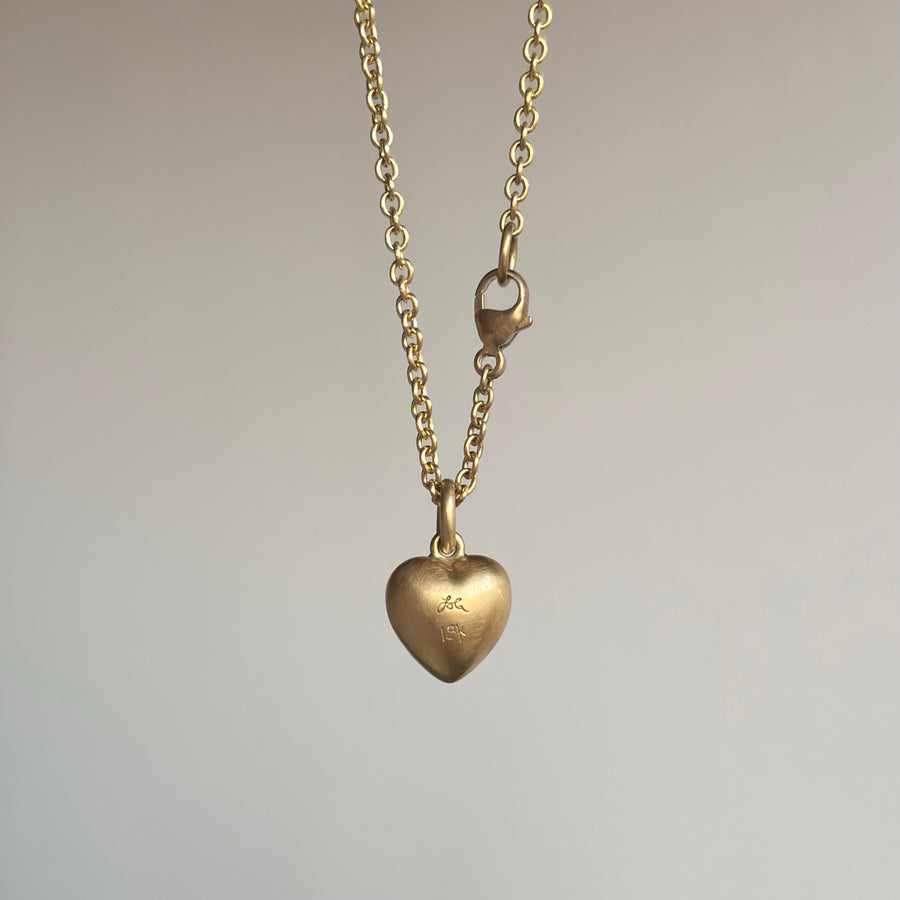 Gold Nugget Sweetheart Pendant