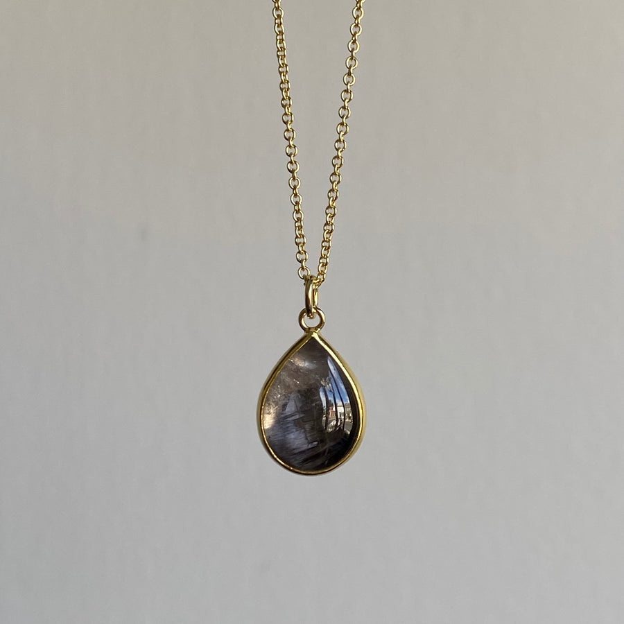 Brookite Quartz Drop Pendant