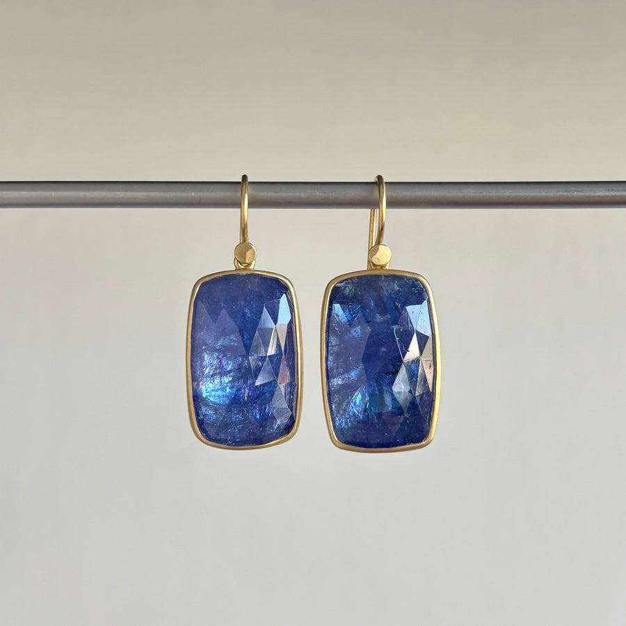 Tanzanite Cushion Earrings