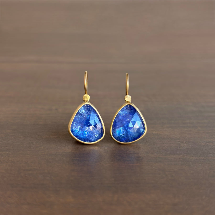 Tanzanite Pebble Drop Earrings