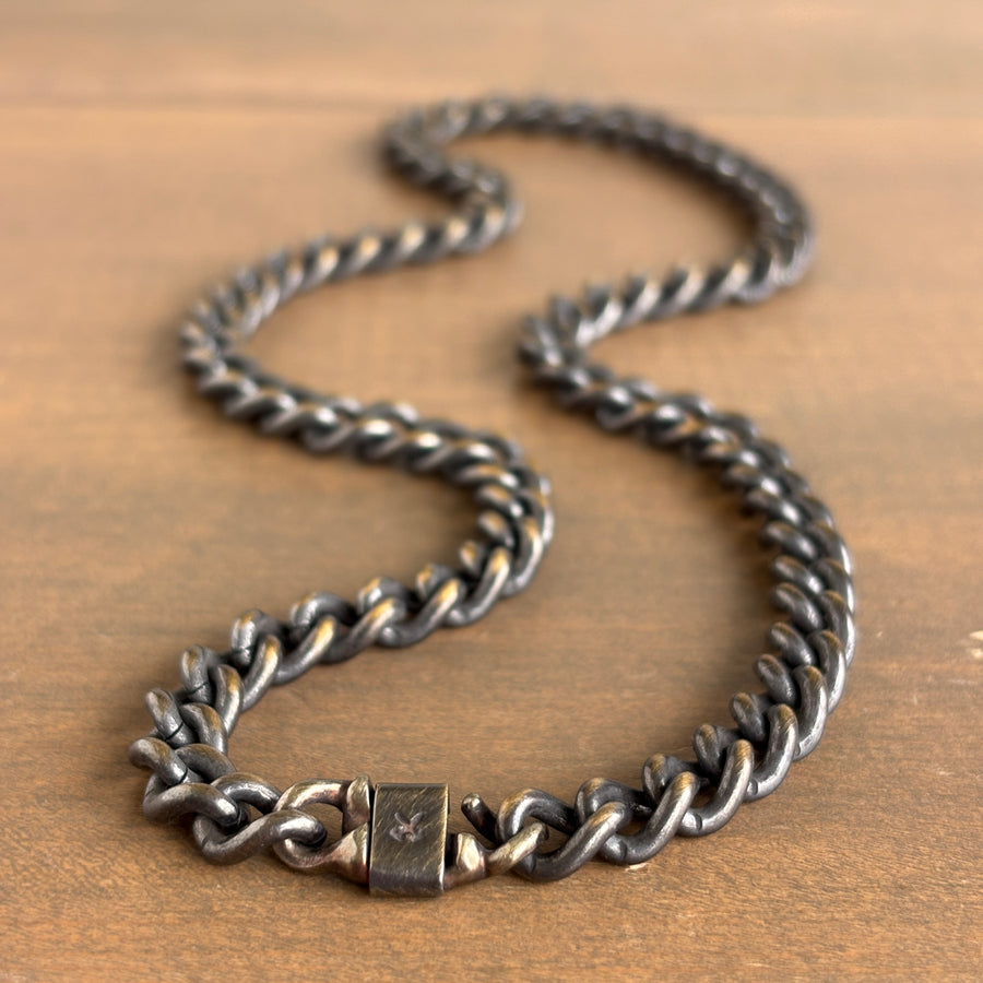 Work Patina Brass Classic Chain Necklace