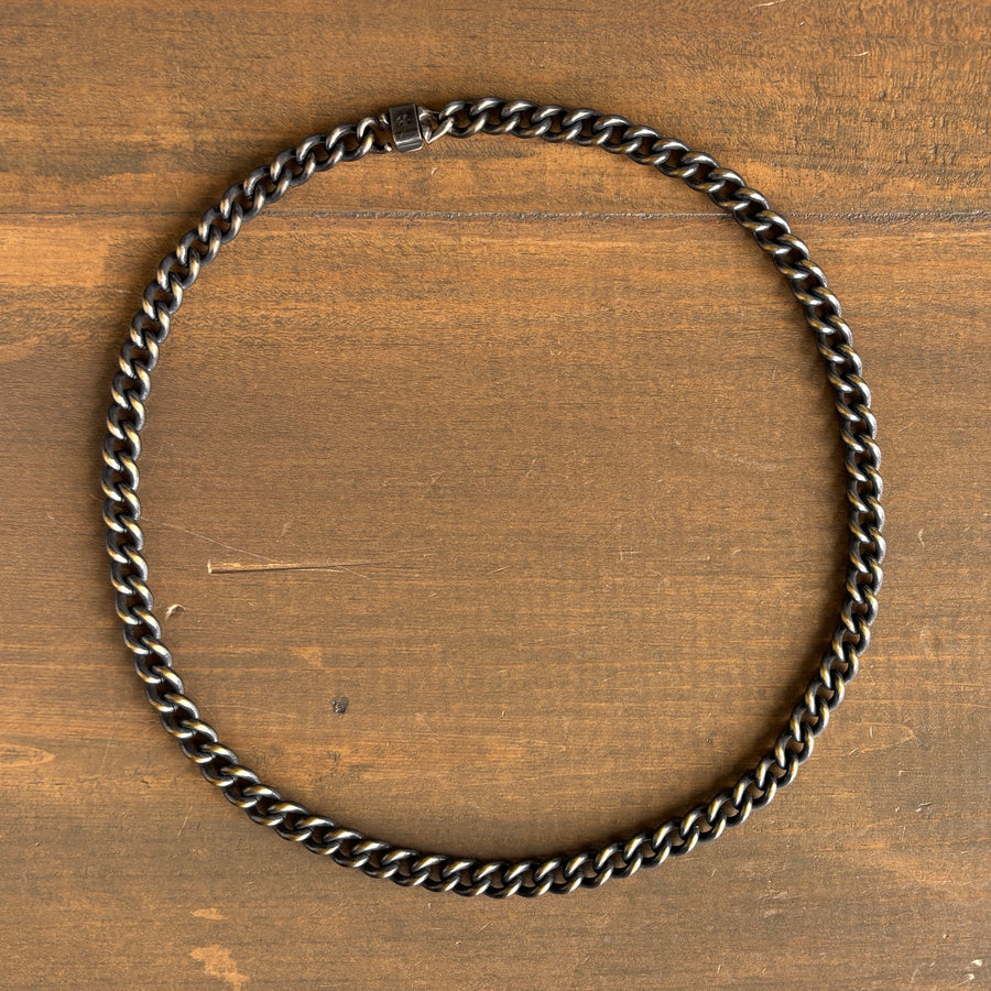 Work Patina Brass Classic Chain Necklace