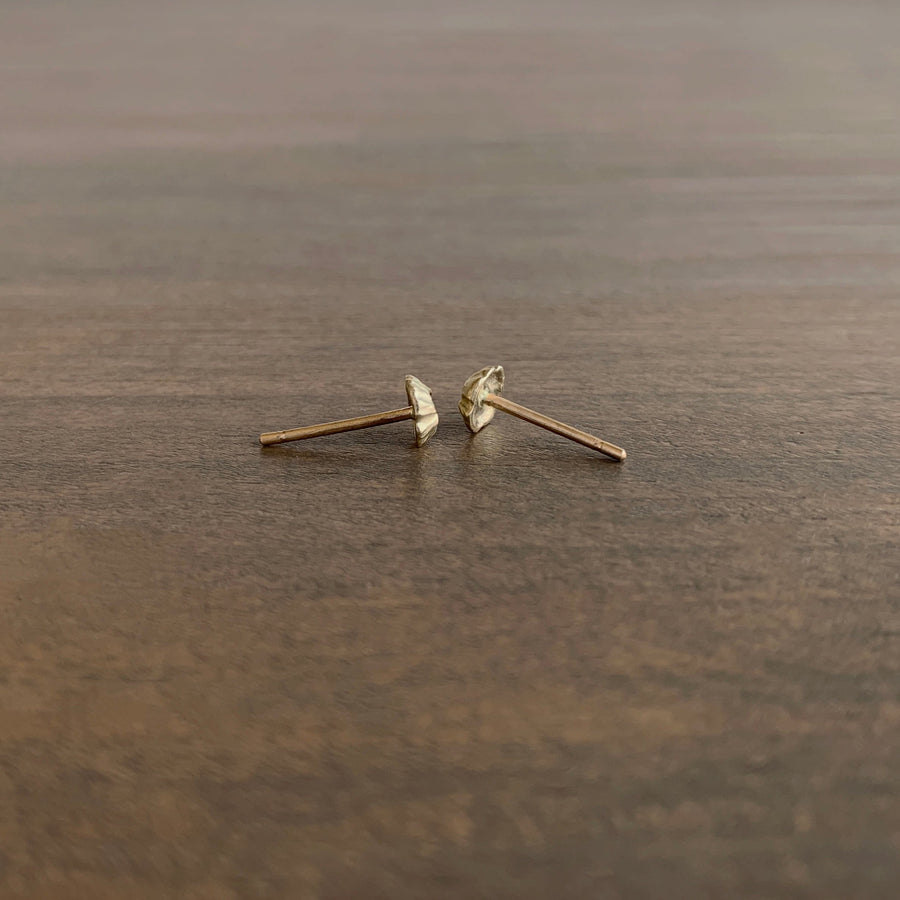 Gold Barnacle Stud Earrings