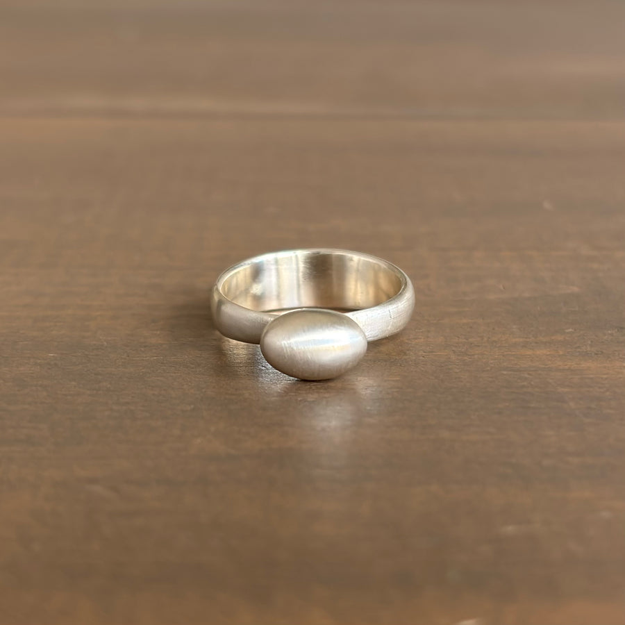 Liquid Sterling Silver Oval Ring