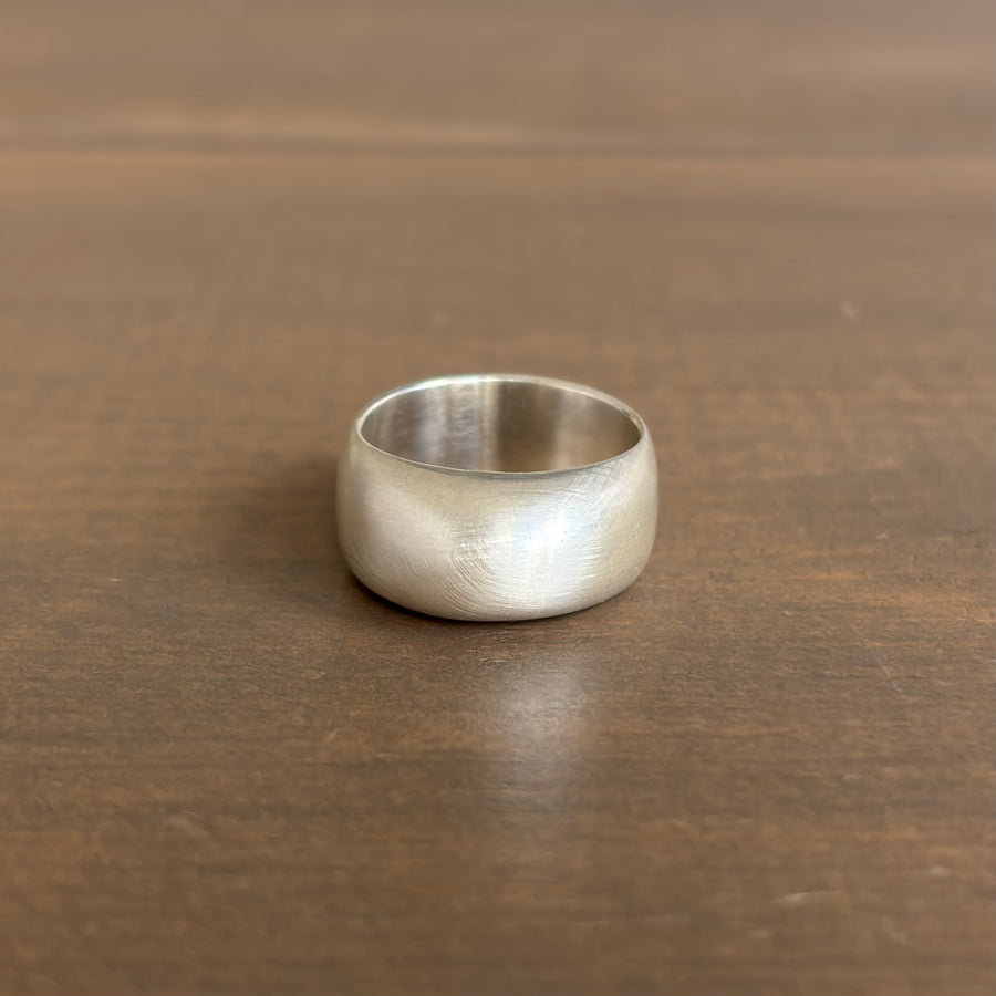 Liquid Sterling Silver 10mm Egg Ring