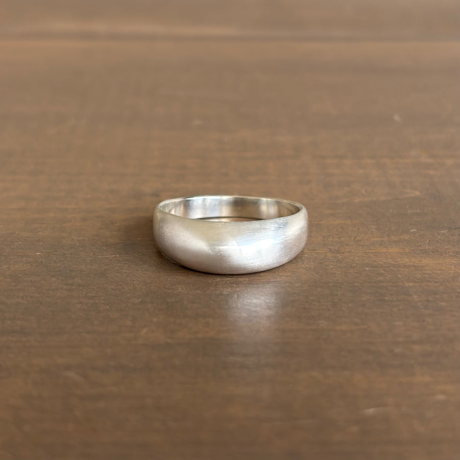 Liquid Sterling Silver Single Dome Ring