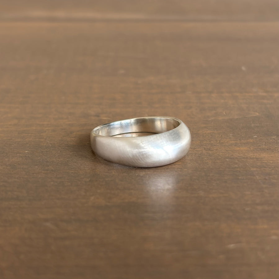 Liquid Sterling Silver Single Dome Ring