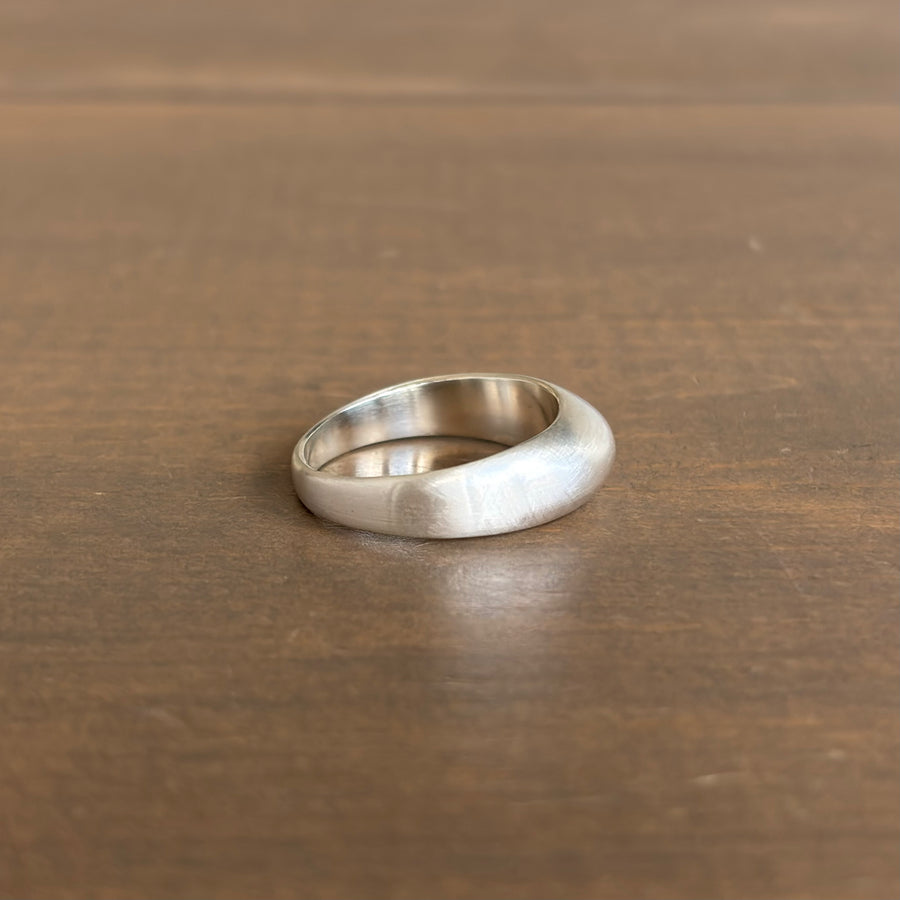 Liquid Sterling Silver Single Dome Ring