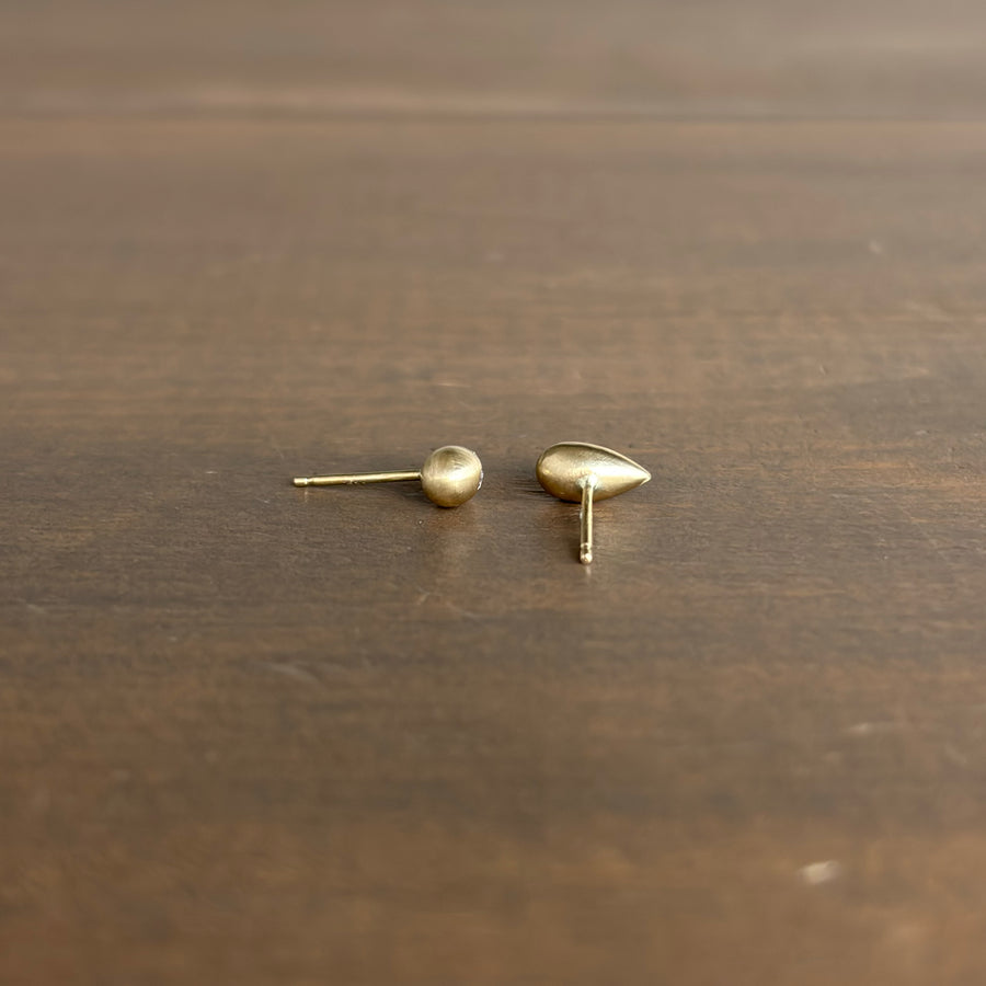 Liquid Gold Fine Melee Diamond Drop Stud Earrings