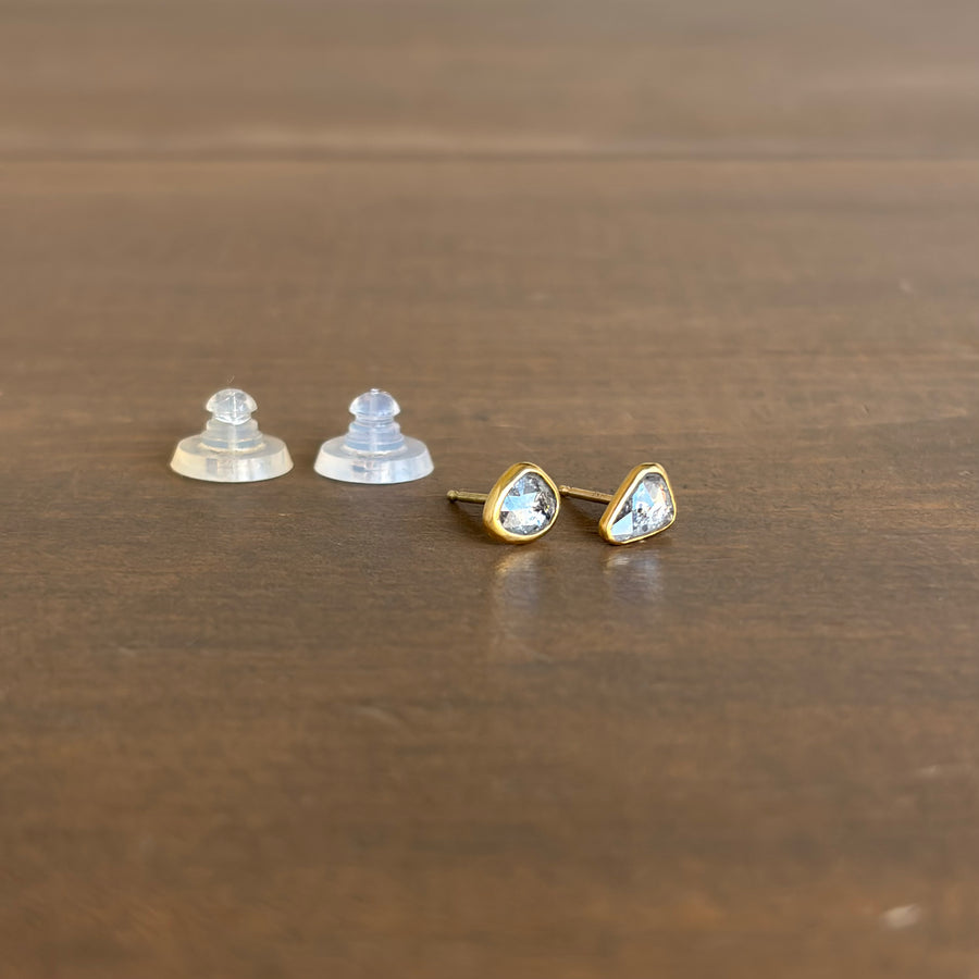 Lumen Diamond Slice Stud Earrings