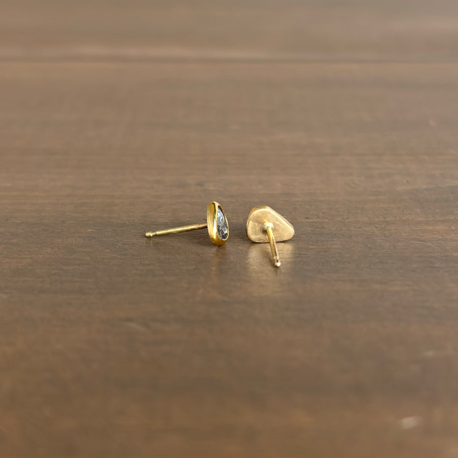 Lumen Diamond Slice Stud Earrings