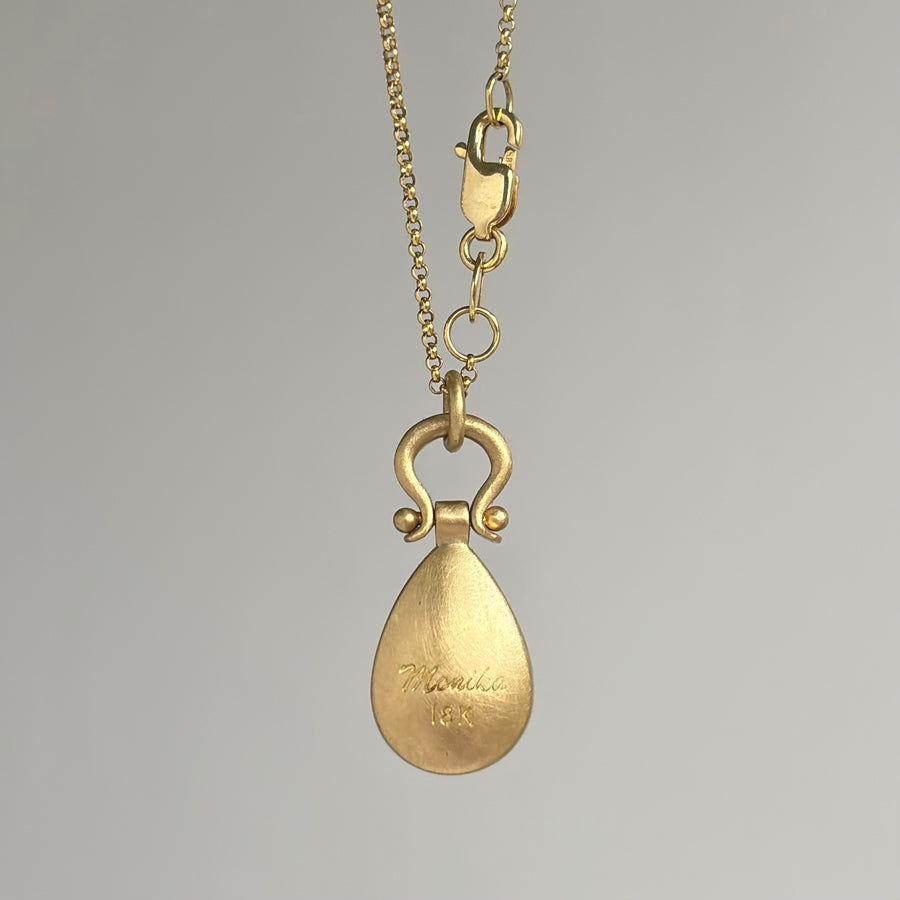 Sleeping Beauty Turquoise Drop Pendant