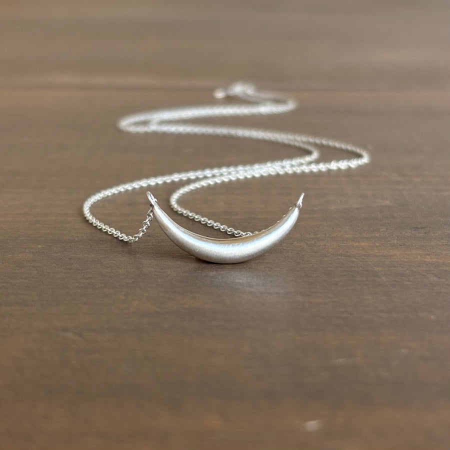 Small Liquid Sterling Silver Curve Pendant