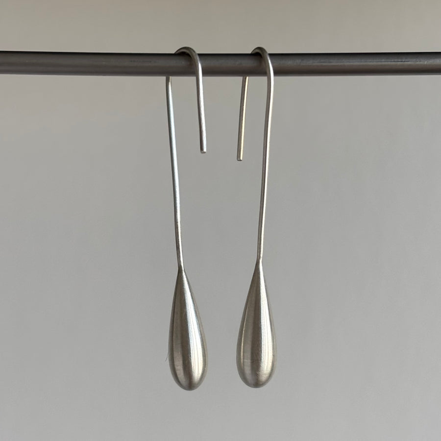Liquid Sterling Silver Streamline Earrings