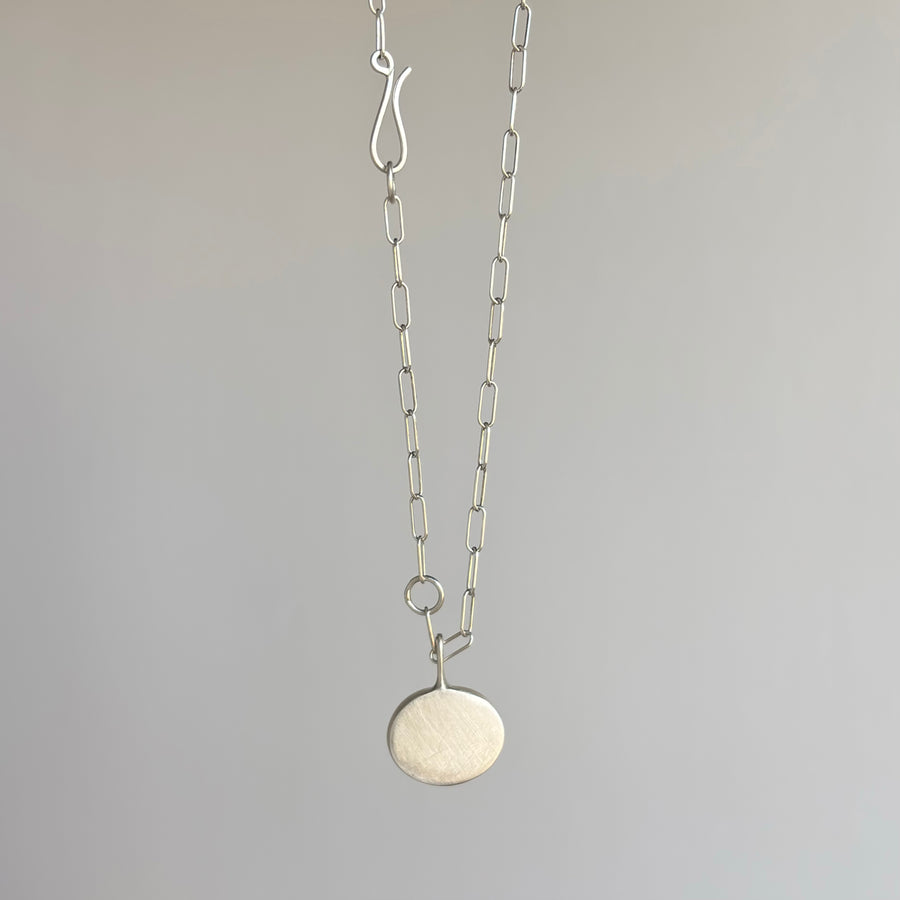 Oval Cabochon Prehnite Pendant