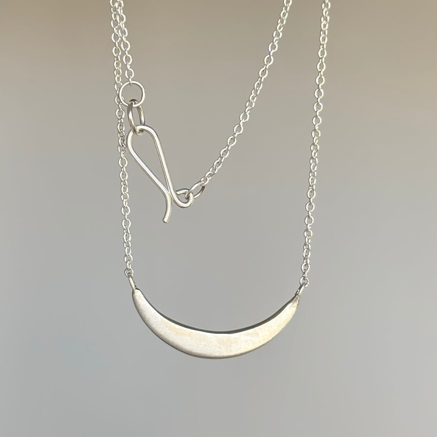 Small Liquid Sterling Silver Curve Pendant
