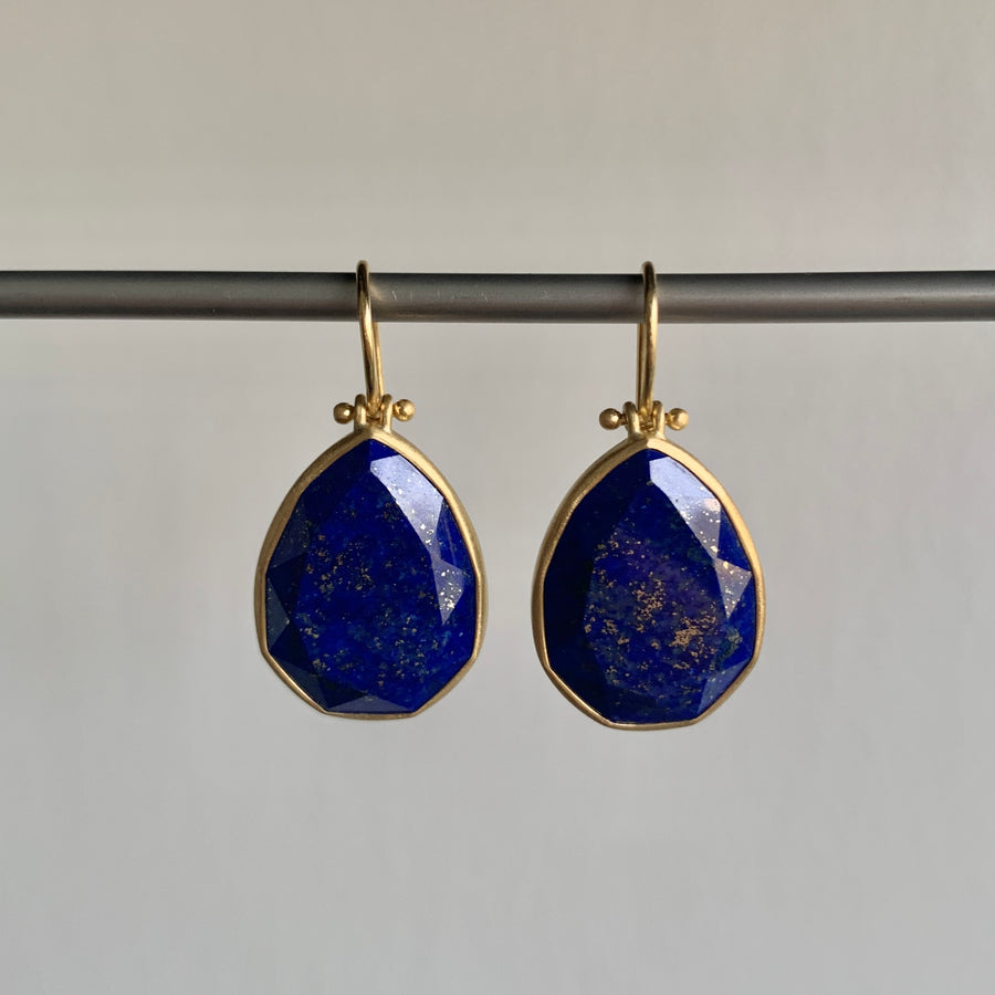 Faceted Lapis Drop Earrings – Meeka Fine Jewelry