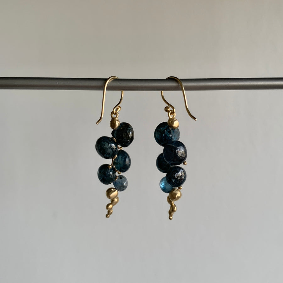 Small Orissa Kyanite Caviar Earrings