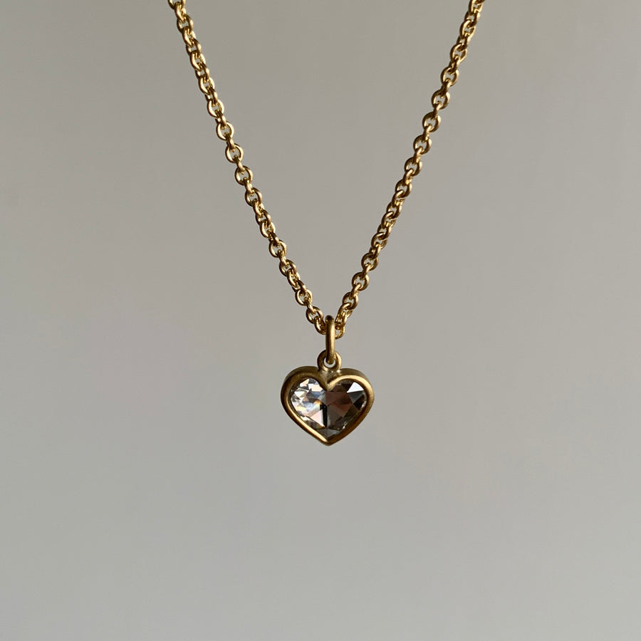 Big Diamond Sweetheart Necklace