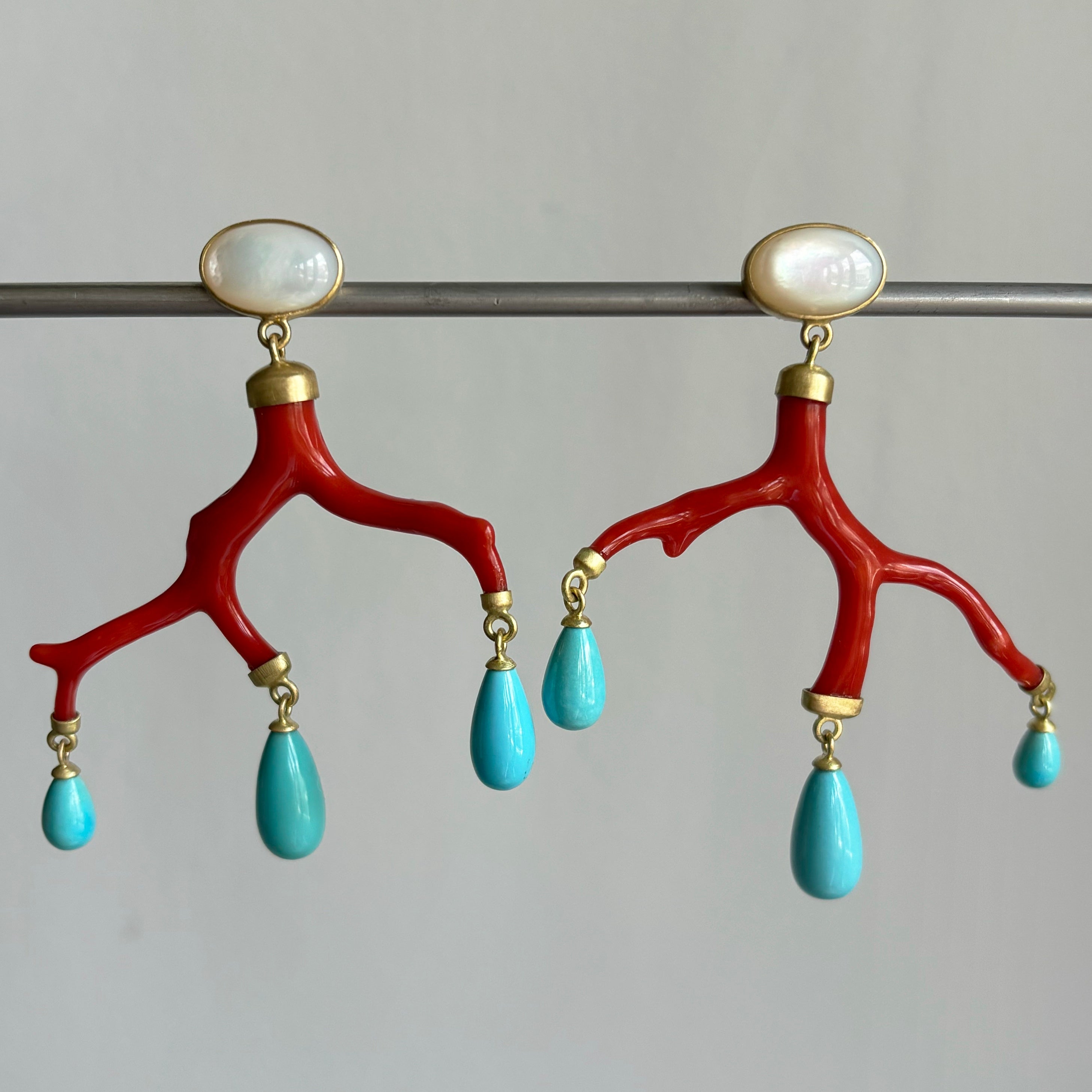 Coral branch earrings 2025