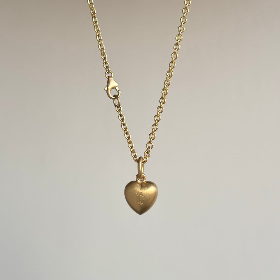 Lola Brooks Black Diamond Sweetheart Pendant necklace hanging view 3